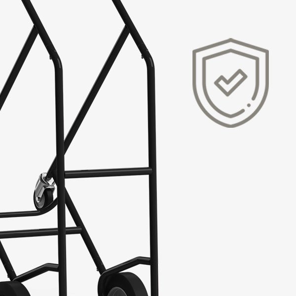 CM-5 commercial chair dolly backed by a 5-year commercial warranty for hospitality and event venues