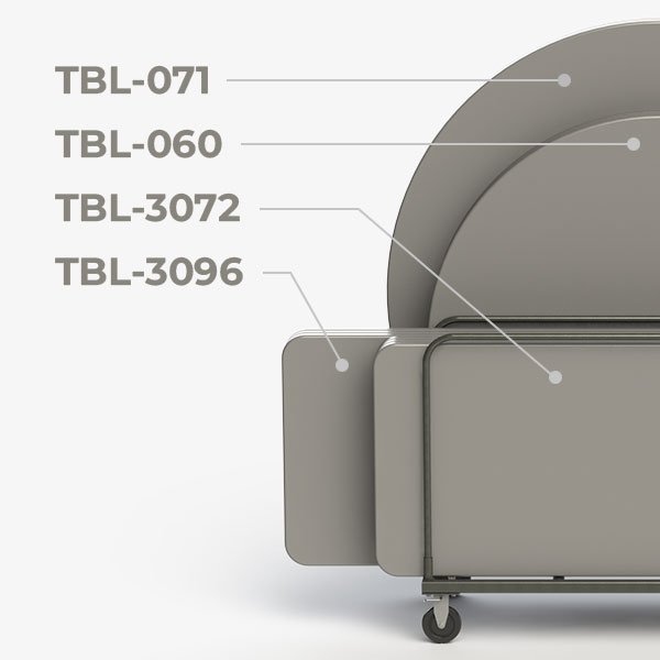 SW 60 Table Dolly compatible with ComforTek round and rectangular folding tables