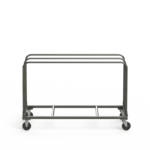 Round folding table dolly front profile